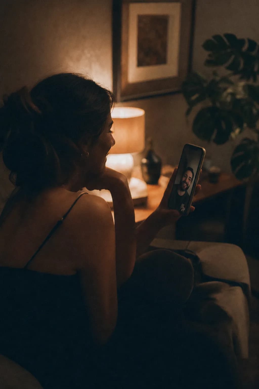 A private 1-on-1 video moment in the evening